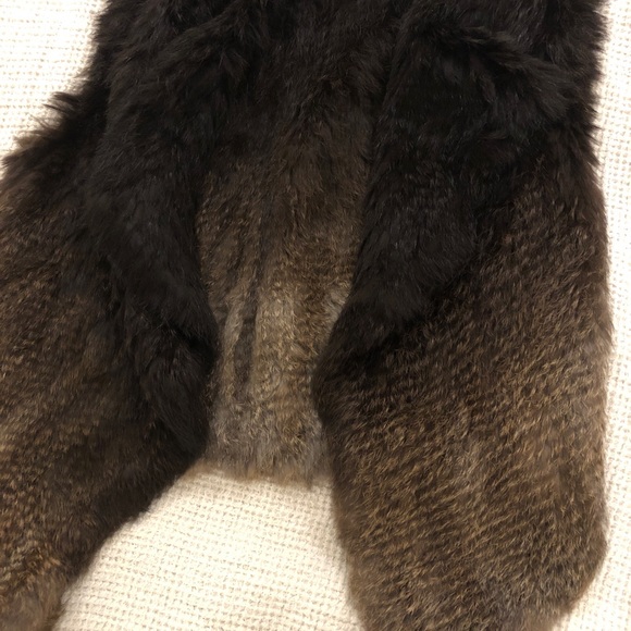 MENDOCINO 100% Rabbit fur vest. Ombré dye! Size Medium. Brand: Minds of Gold - Picture 3 of 4